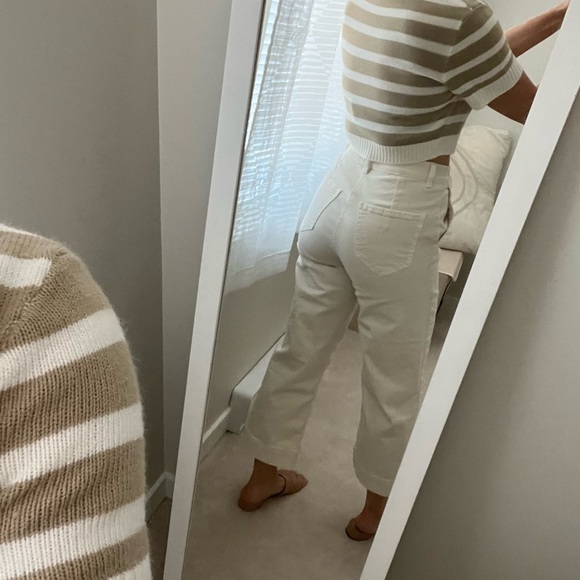 White culottes with zipper closer - Picture 2 of 5